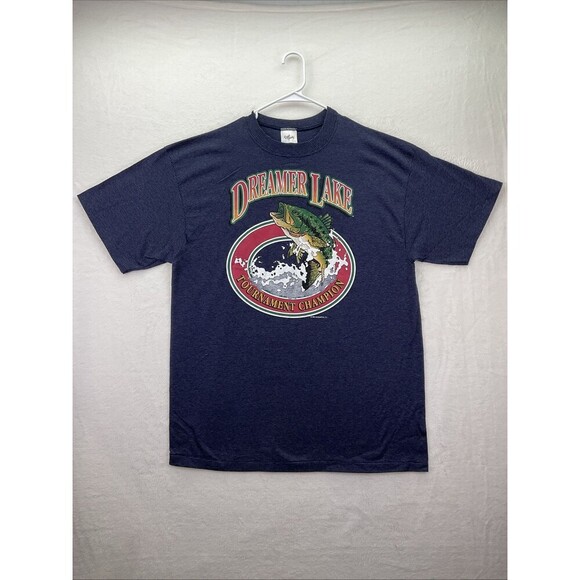 Vintage Laid Back Dreamer Lake Tournament Champion T Shirt 1995 Size XL - Picture 1 of 9